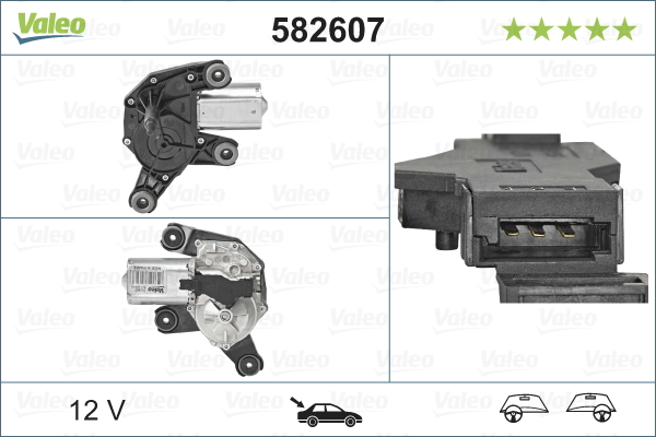 Ruitenwissermotor Valeo 582607