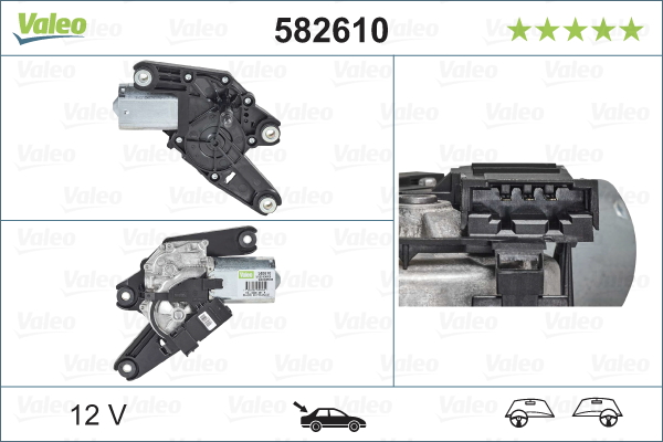 Ruitenwissermotor Valeo 582610