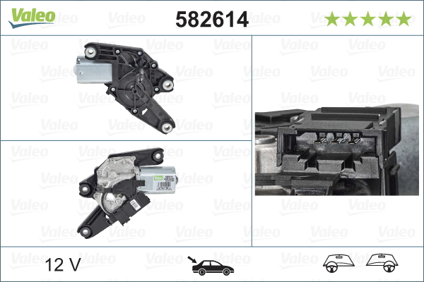 Ruitenwissermotor Valeo 582614