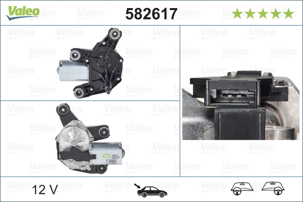 Ruitenwissermotor Valeo 582617