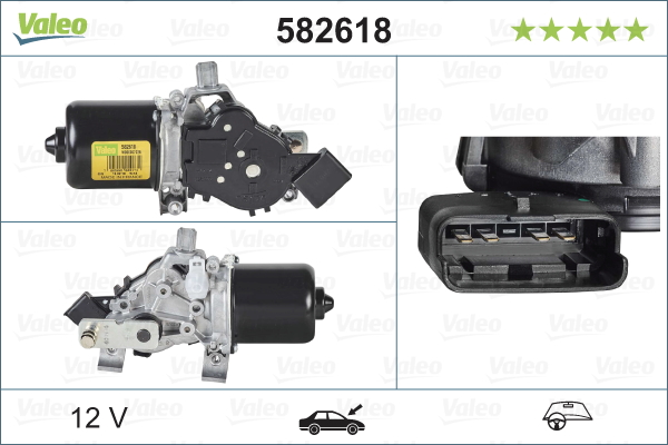 Ruitenwissermotor Valeo 582618