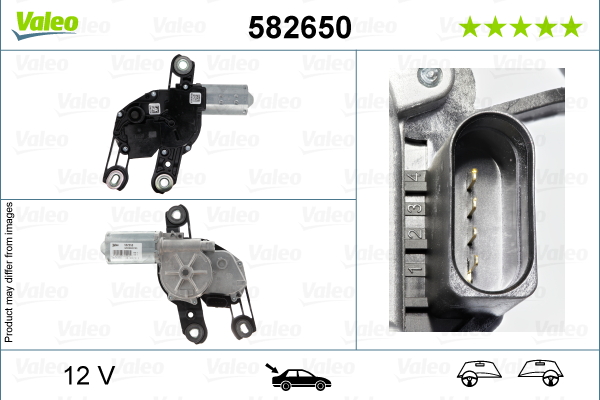 Ruitenwissermotor Valeo 582650