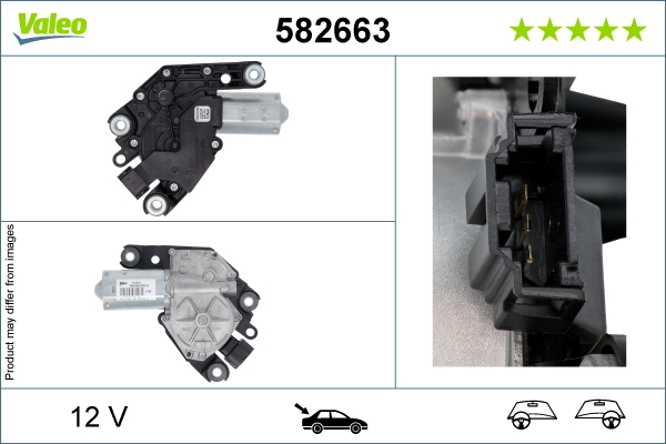 Ruitenwissermotor Valeo 582663