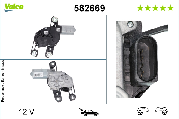 Ruitenwissermotor Valeo 582669