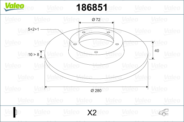 Remschijven Valeo 186851