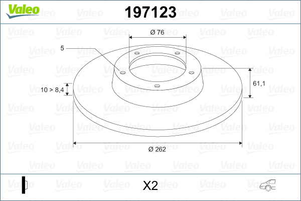 Remschijven Valeo 197123