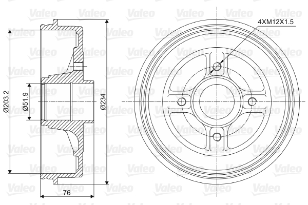 Remtrommel Valeo 237008