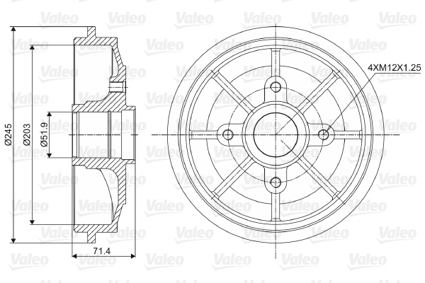 Remtrommel Valeo 237016