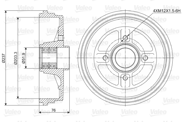 Remtrommel Valeo 237034