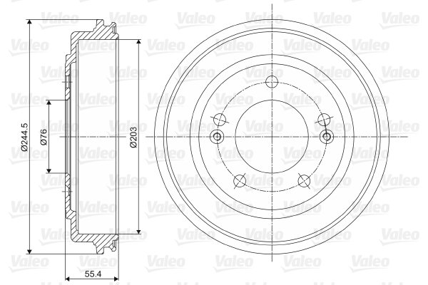 Remtrommel Valeo 237076