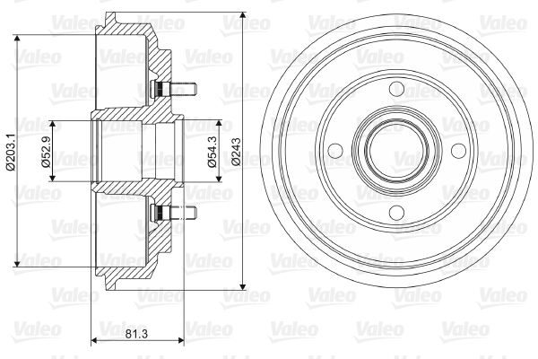 Remtrommel Valeo 237088