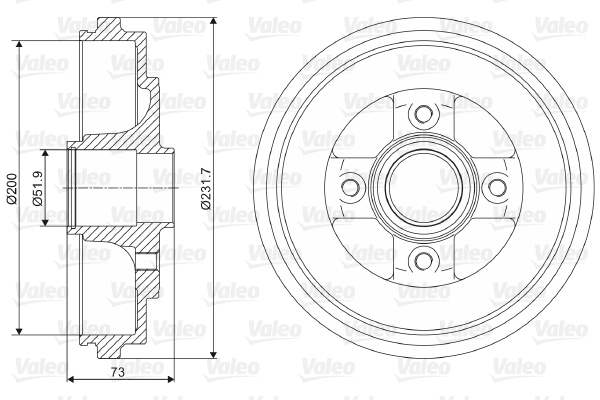 Remtrommel Valeo 237114