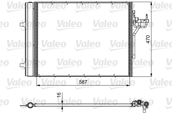 Airco condensor Valeo 814017