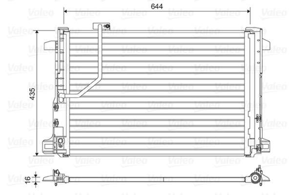 Airco condensor Valeo 814044