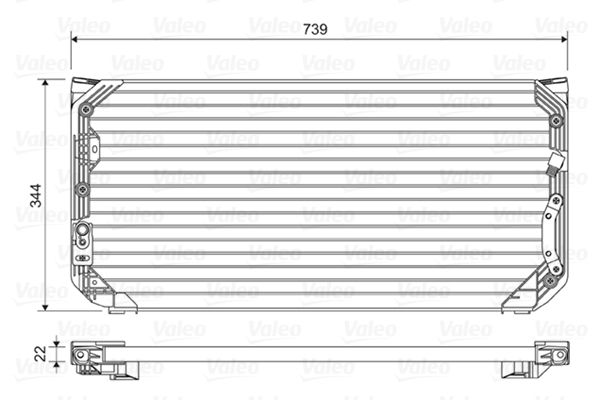 Airco condensor Valeo 814045