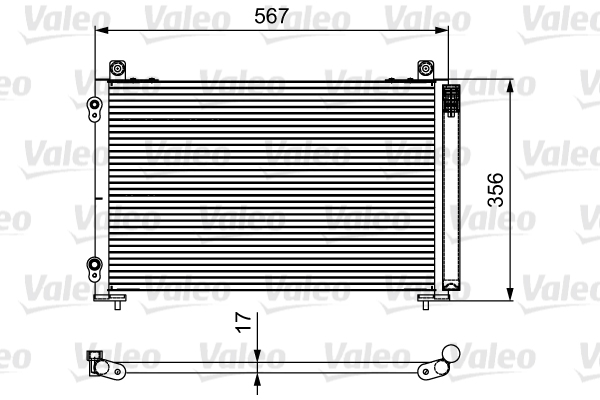 Airco condensor Valeo 814097