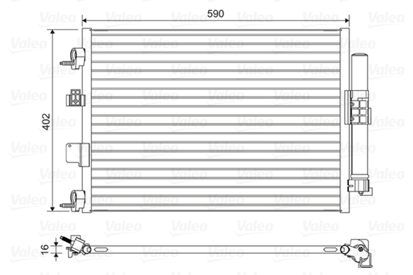 Airco condensor Valeo 814161