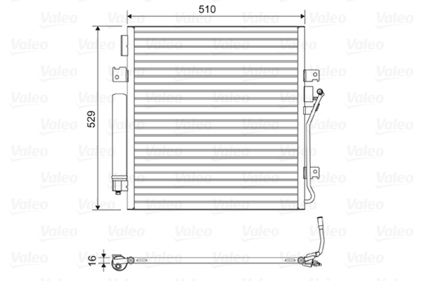 Airco condensor Valeo 814163