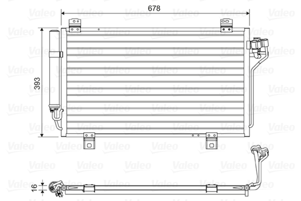 Airco condensor Valeo 814195