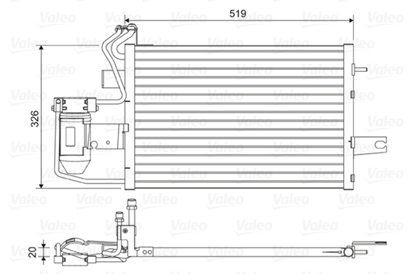 Airco condensor Valeo 814430