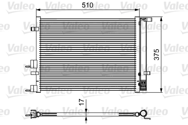 Airco condensor Valeo 814435