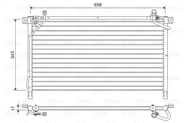 Airco condensor Valeo 814442