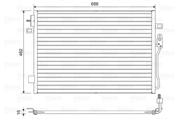 Airco condensor Valeo 814453