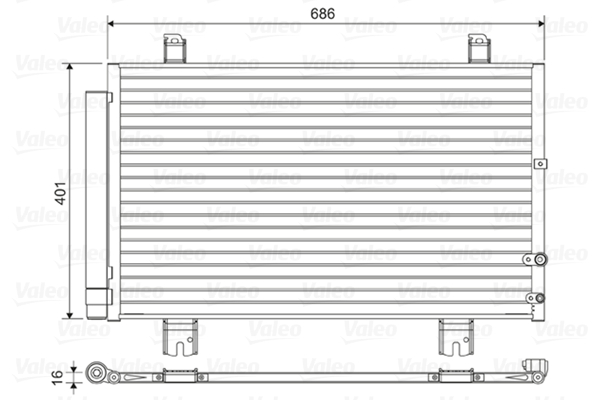 Airco condensor Valeo 814460