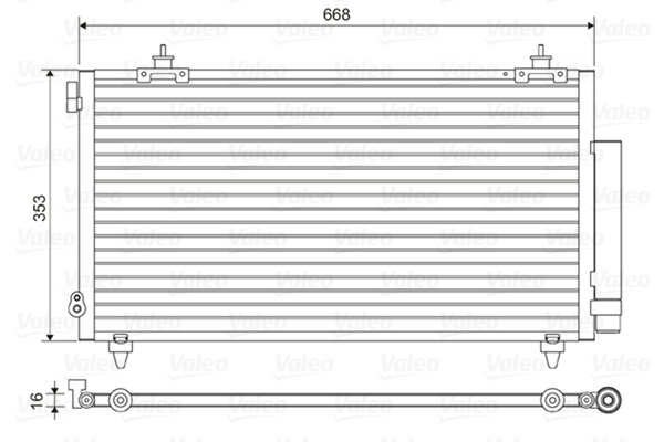 Airco condensor Valeo 814466