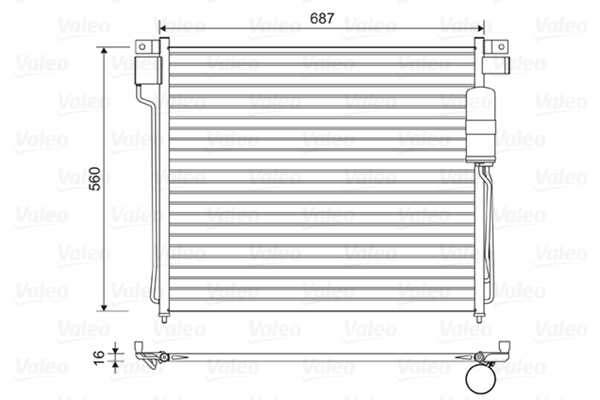 Airco condensor Valeo 814483