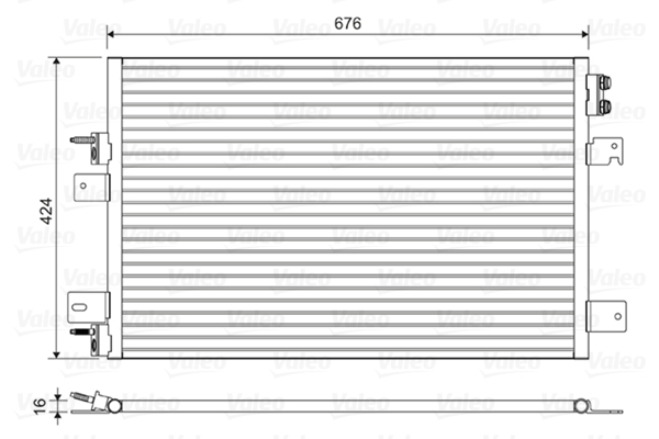 Airco condensor Valeo 814492