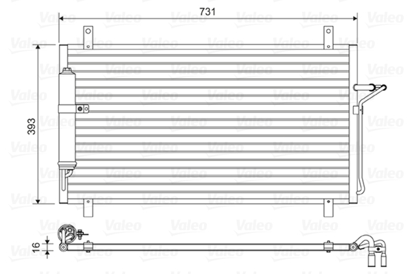 Airco condensor Valeo 814496