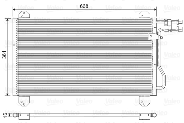 Airco condensor Valeo 816891