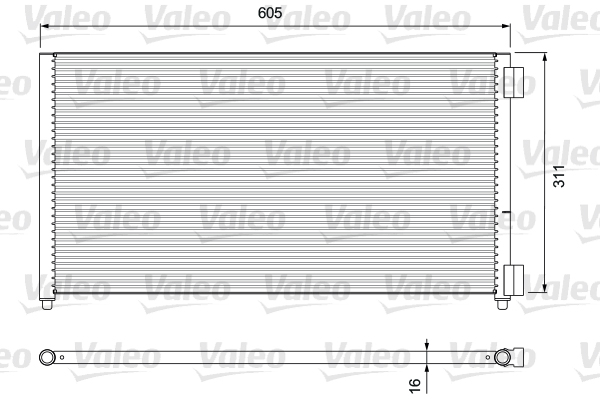 Airco condensor Valeo 818017