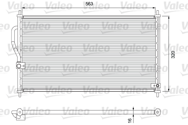 Airco condensor Valeo 818070