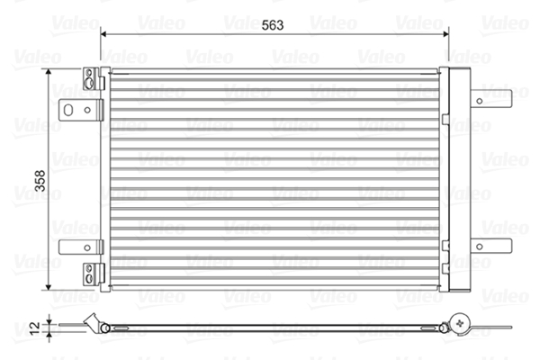 Airco condensor Valeo 822550