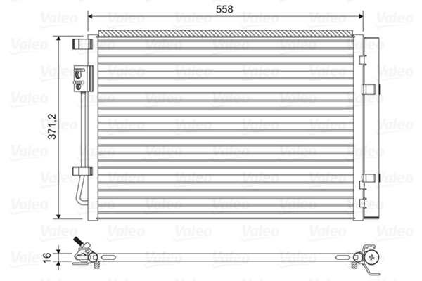 Airco condensor Valeo 822597