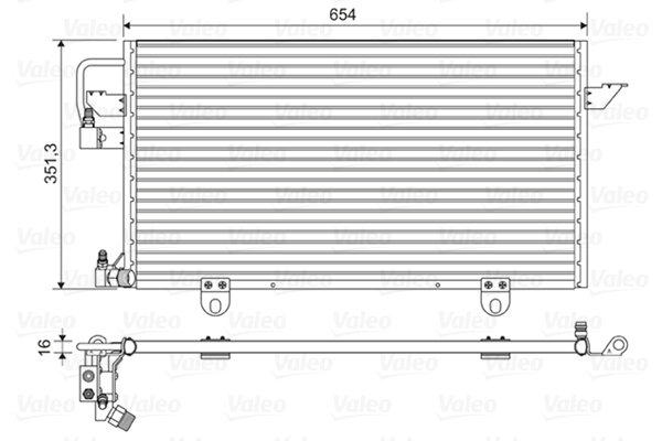 Airco condensor Valeo 822602