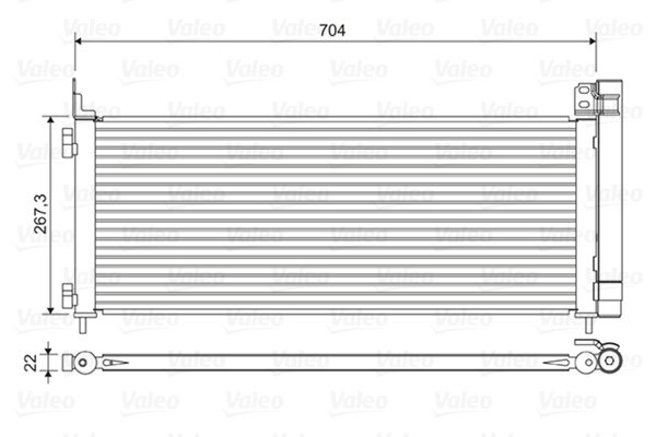 Airco condensor Valeo 822619