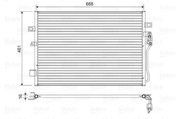 Airco condensor Valeo 822625