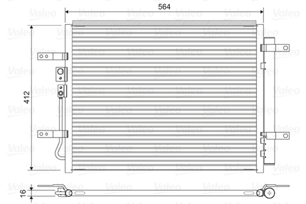 Airco condensor Valeo 822628