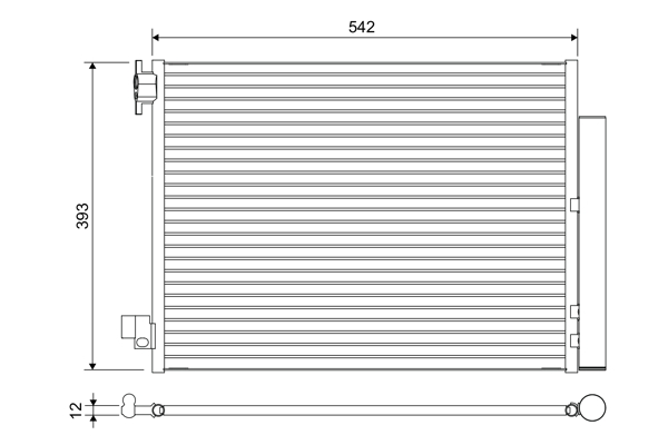 Airco condensor Valeo 822636