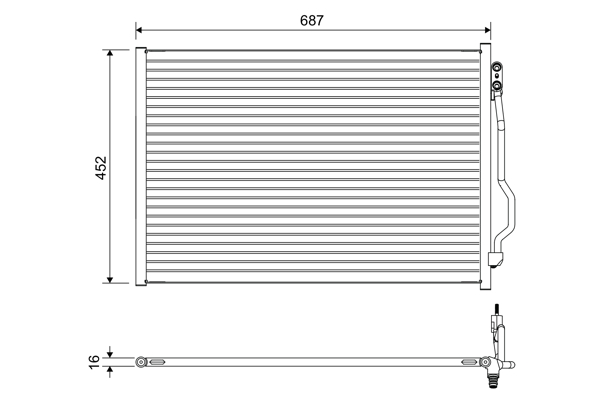 Airco condensor Valeo 822643