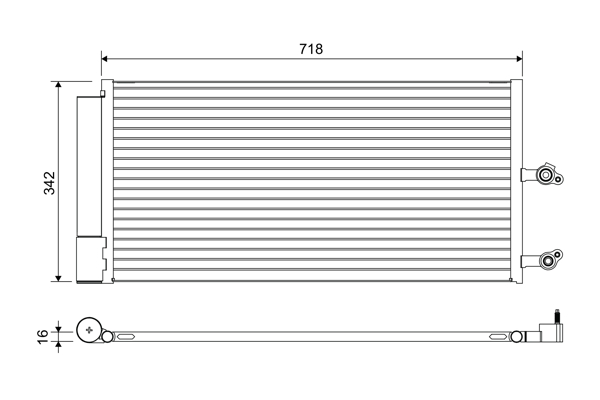 Airco condensor Valeo 822644