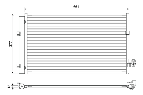 Airco condensor Valeo 822647