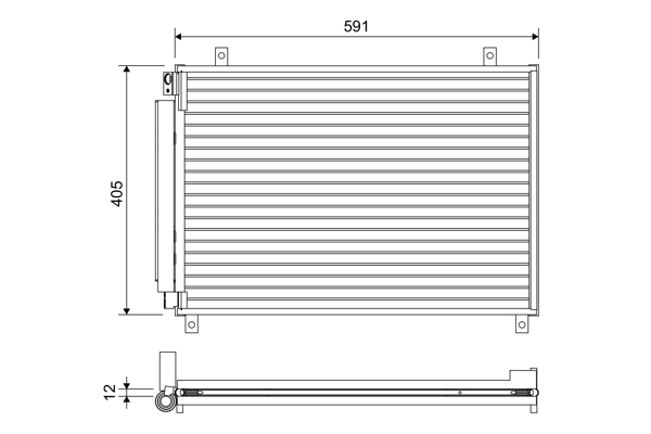 Airco condensor Valeo 822656