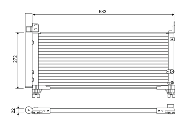 Airco condensor Valeo 822664