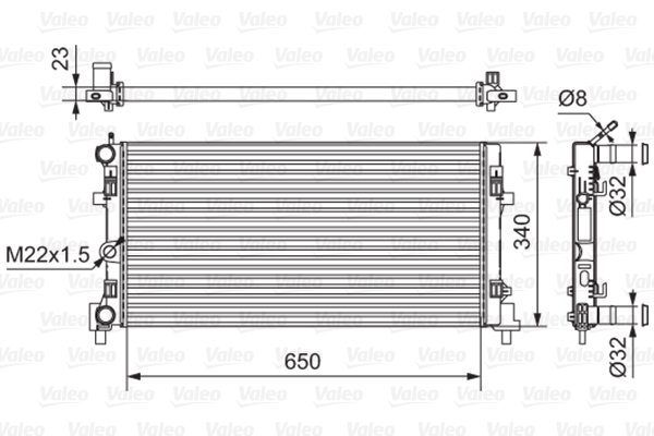 Radiateur Valeo 701522