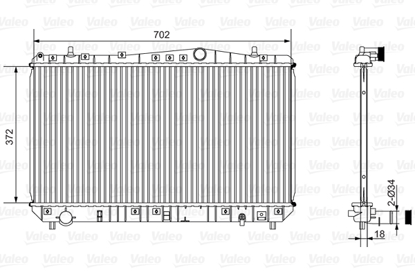 Radiateur Valeo 701528