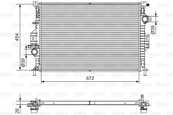 Radiateur Valeo 701536